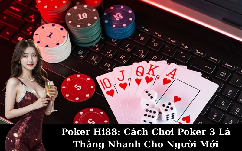 Poker Hi88: Cách Chơi Poker 3 Lá Thắng Nhanh Cho Người Mới